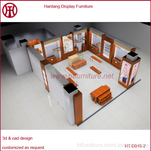 hot sale factory price clothing kiosk showcase display for mall